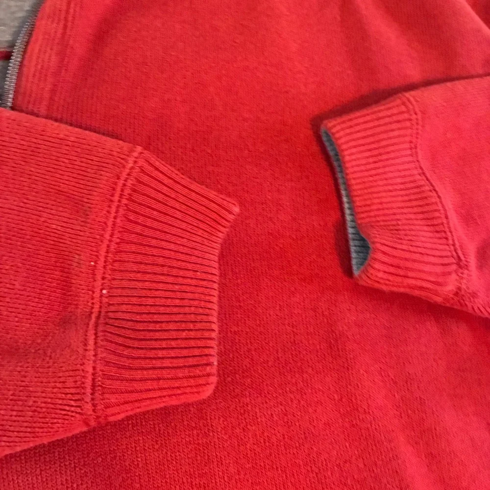 Tommy Bahama Reversible Pro Pullover Mens 1/4 Zip Sweater Red Gray Mock Neck XL